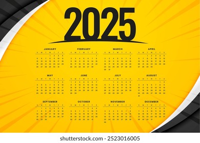 printable 2025 monthly calendar temple in modern style vector