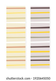 Printable abstract striped bookmark, line bookmark template in pastel colours.
