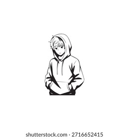 Personaje de anime imprimible Archivo Eps Para camiseta y otros usos.