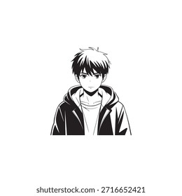 Personaje de anime imprimible Archivo Eps Para camiseta y otros usos.