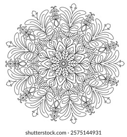 Printable bookmarks for books - coloring set of black and white labels with hand drawn floral patterns in mehndi style. Sketches of ornaments for creativity of children and adults with colored pencils