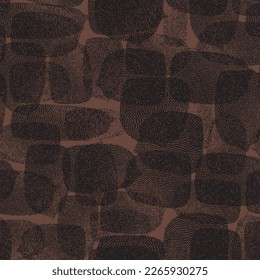 Printable brown masculine dots effect geometric textured wavy seamless pattern Geometric Monochrome Striped Textile Imitation. Shibory Minimalism Background. Contemporary Watercolor Japan Design.