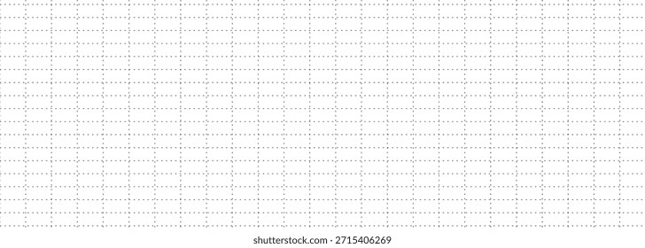 Página de diario de viñetas imprimible. Patrón a cuadros sobre fondo blanco. Plantilla de planificador simple y limpio. Ilustración vectorial monocromática.