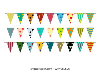 Printable Bunting Flag Party Triangle