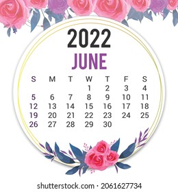 Printable Calendar 2022 Template Design