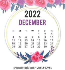 Diseño de plantillas de calendario 2022 imprimible
