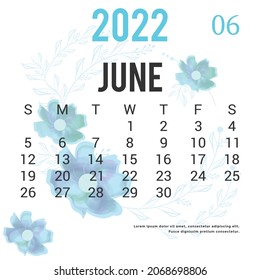 Diseño de plantillas de calendario 2022 imprimible