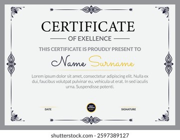 Printable Certificate Templates for Instant Use