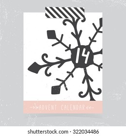 Printable Christmas Advent Calendar | Countdown to Christmas | 14