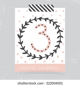 Printable Christmas Advent Calendar | Countdown to Christmas | 3