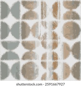 printable circle geometric graphical shapes stylish seamless pattern design colors