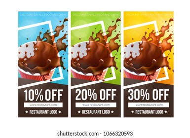 Printable Coffee Discount Vouchers. 3 Versions