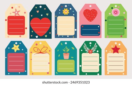Printable Color Postcards with Space for Wishes for Perfect Gift Tags for Every Occasion
