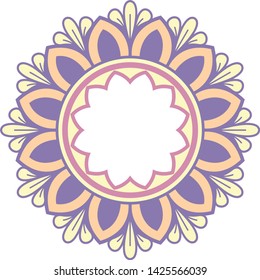 Printable colorful mini mandala for any kind of your design purposes, such as logo, coloring book, sticker, fabric, t shirt, pillow case, wall decoration, etc.