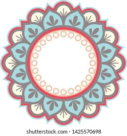 Printable colorful mini mandala for any kind of your design purposes, such as logo, coloring book, sticker, fabric, t shirt, pillow case, wall decoration, etc.