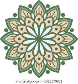Printable colorful mini mandala for any kind of your design purposes, such as logo, coloring book, sticker, fabric, t shirt, pillow case, wall decoration, etc.