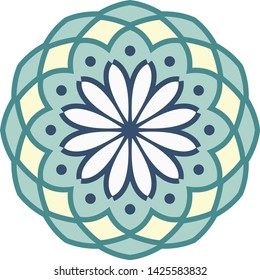 Printable colorful mini mandala for any kind of your design purposes, such as logo, coloring book, sticker, fabric, t shirt, pillow case, wall decoration, etc.