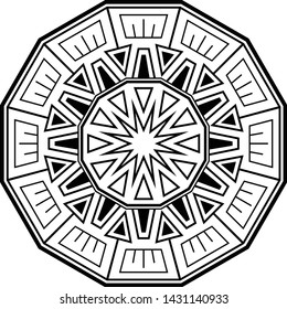 Printable colorful mini mandala for any kind of your design purposes, such as logo, coloring book, sticker, fabric, t shirt, pillow case, wall decoration, etc.