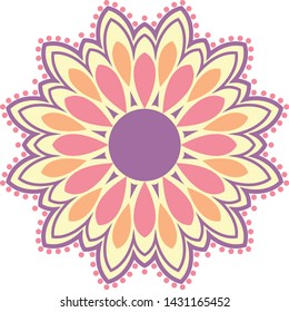 Printable colorful mini mandala for any kind of your design purposes, such as logo, coloring book, sticker, fabric, t shirt, pillow case, wall decoration, etc.