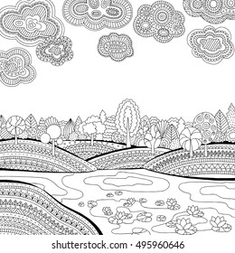 River Coloring Page Images Stock Photos Vectors Shutterstock