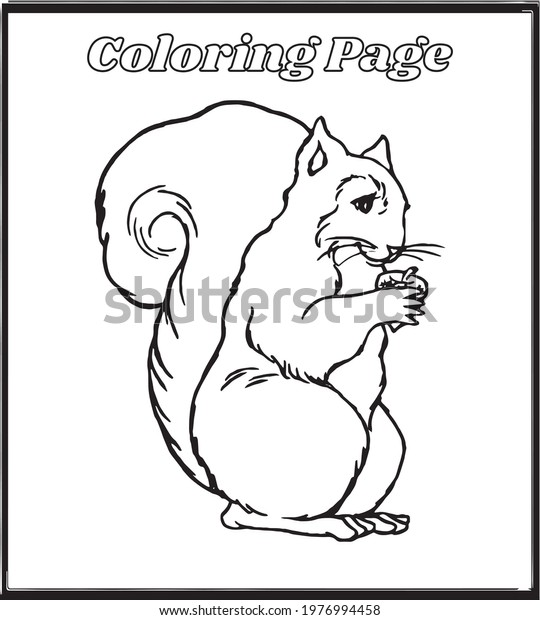Printable Coloring Pages Kids Stock Vector (Royalty Free) 1976994458 ...