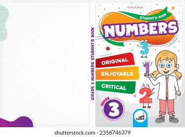 Printable cover design adapted to educational books.