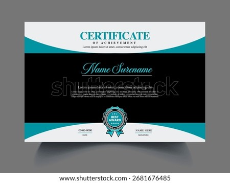 printable, customizable academic certificate design templates