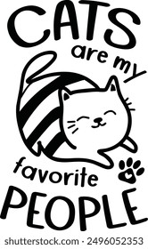 Printable Cute Cat Lover T-Shirt Designs