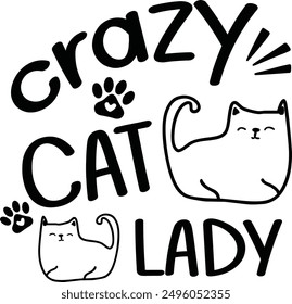 Printable Cute Cat Lover T-Shirt Designs