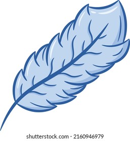 printable cute drawing feather for school and kids