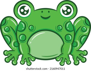 printable cute drawing frog for school and kids