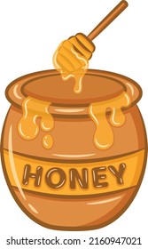 Printable Cute Drawing Honey Jar School Stock Vector (Royalty Free ...