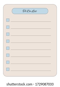 Printable daily to do list template 