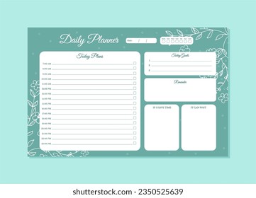Printable Daily planner templates to customize