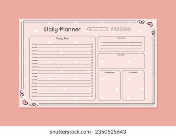 Printable Daily planner templates to customize