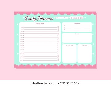 Printable Daily planner templates to customize