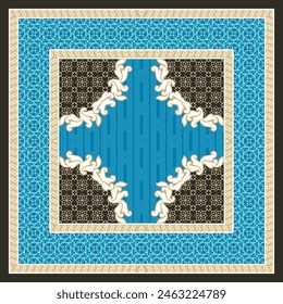 printable decorative carpet design template 