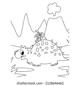 Printable Dinosaur Coloring pages for kids