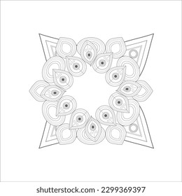 Printable Doodle flowers in monochrome for coloring page, cover, wedding invitation, greeting card, wall art isolated on white background. Hand drawn sketch for adult anti stress coloring page.