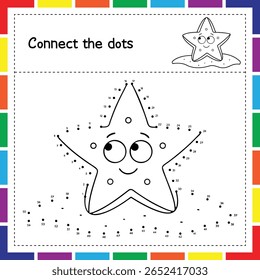 Printable Dot to Dot Activity with Treasure and Fish, Learn to Count with Marine Animal Worksheets