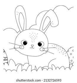 Printable Easter Coloring Pages Kids Stock Vector (Royalty Free ...