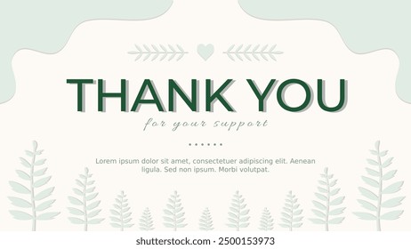 Imprimible y editable "Gracias por su Asistencia" tarjeta en Colores pastel.