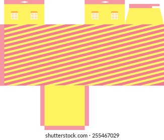 printable gift box pattern template box stock vector royalty free 255467029 shutterstock