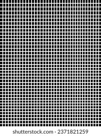 Printable hand drawn vertical vector design of black and white background with 1048 grids pattern.