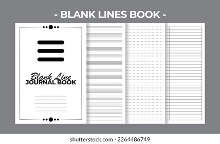 Plantilla de diseño de vectores de libros de líneas o puntos KDP imprimibles