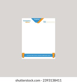 Plantilla de diseño de cabezal de letra imprimible .