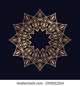 Printable Mandala florale Muster dekorative Elemente Vorlage Vektorgrafik