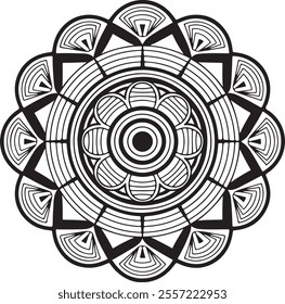 Printable Mandala Silhouettes for Journaling