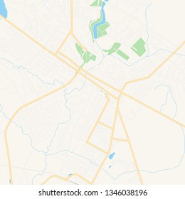 Printable map of Horki, Belarus with main and secondary roads and larger railways. This map is carefully designed for routing and placing individual data.
