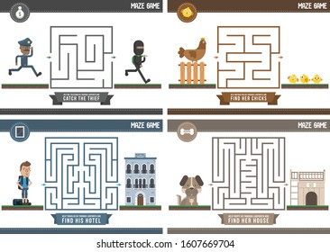 Printable Maze Puzzles For Kids